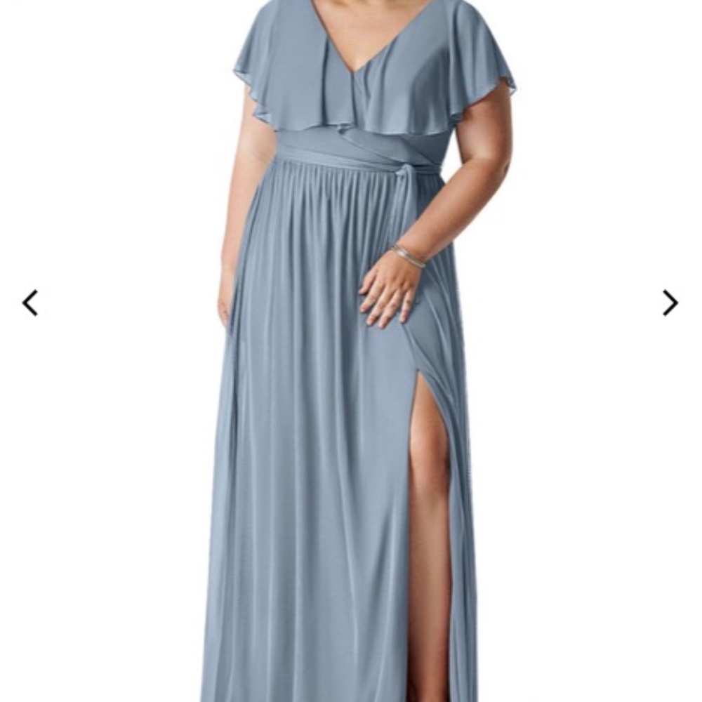 Azazie Jael Bridesmaid Dress Dusty Blue